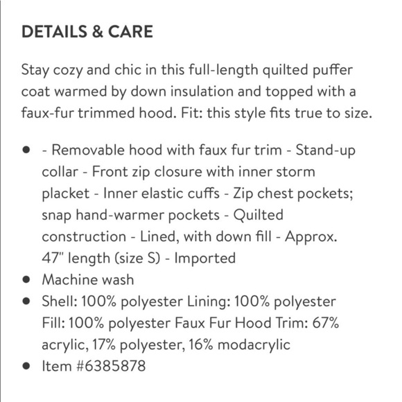 ANDREW Marc Black Tambos Long Puffer Faux Fur Trim Hood Jacket - Picture 11 of 14